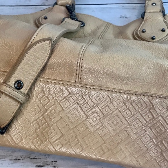 Sloane and Alex Sophia Large Leather Satchel Convertible Strap Bag - Picture 3 of 16